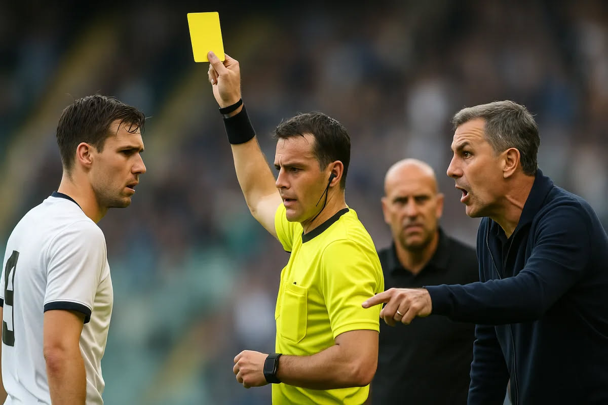 Qual è la storia del cartellino che l'arbitro mostra in campo: le origini