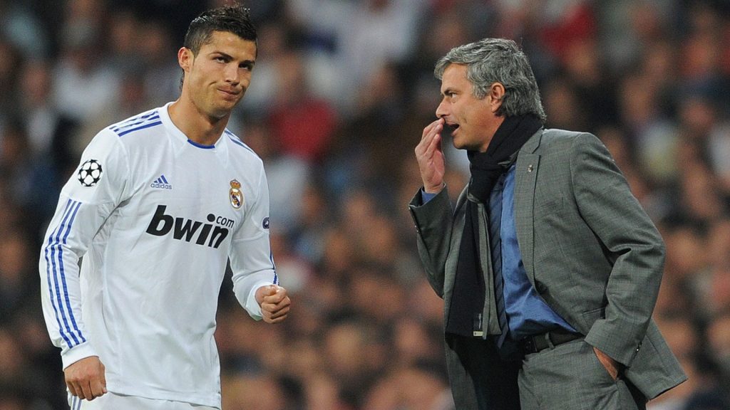 Mourinho e Cristiano Ronaldo al Real Madrid