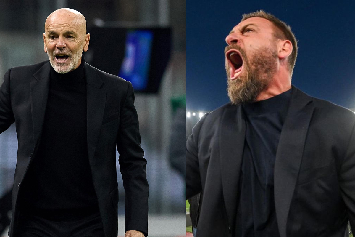 Stefano Pioli e Daniele De Rossi pronti per l'Europa League