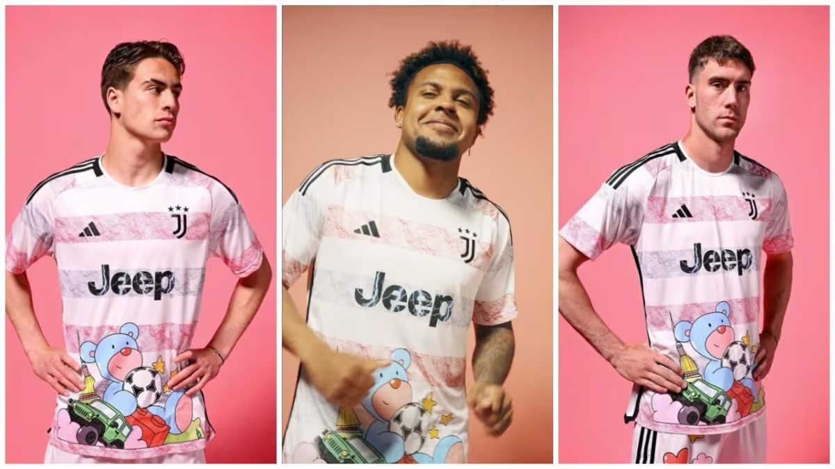 Nuova maglia per la Juventus: gli orsacchiotti confondono i tifosi