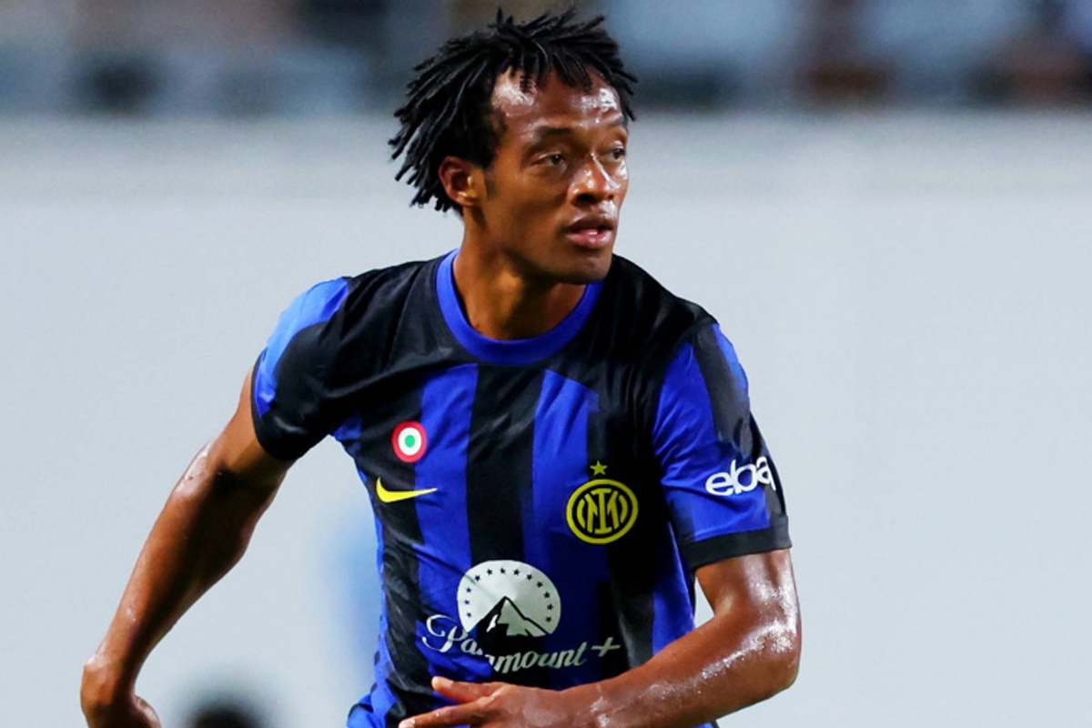 Cuadrado con la maglia dell'Inter