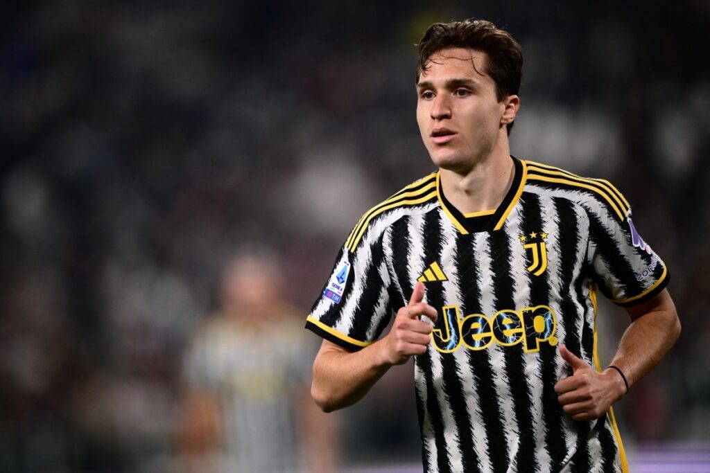 Federico Chiesa con la maglia della Juventus