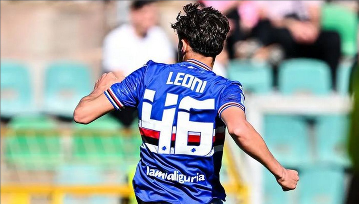Giovanni Leoni con la maglia della Sampdoria