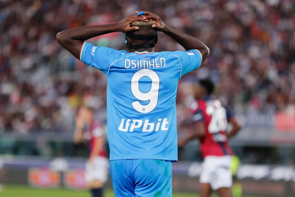 Victor Osimhen con la maglia del Napoli