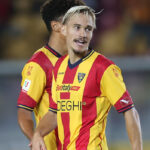 Almqvist con la maglia del Lecce