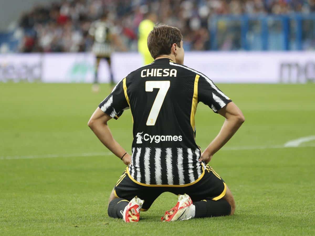 Chiesa con la maglia della Juventus