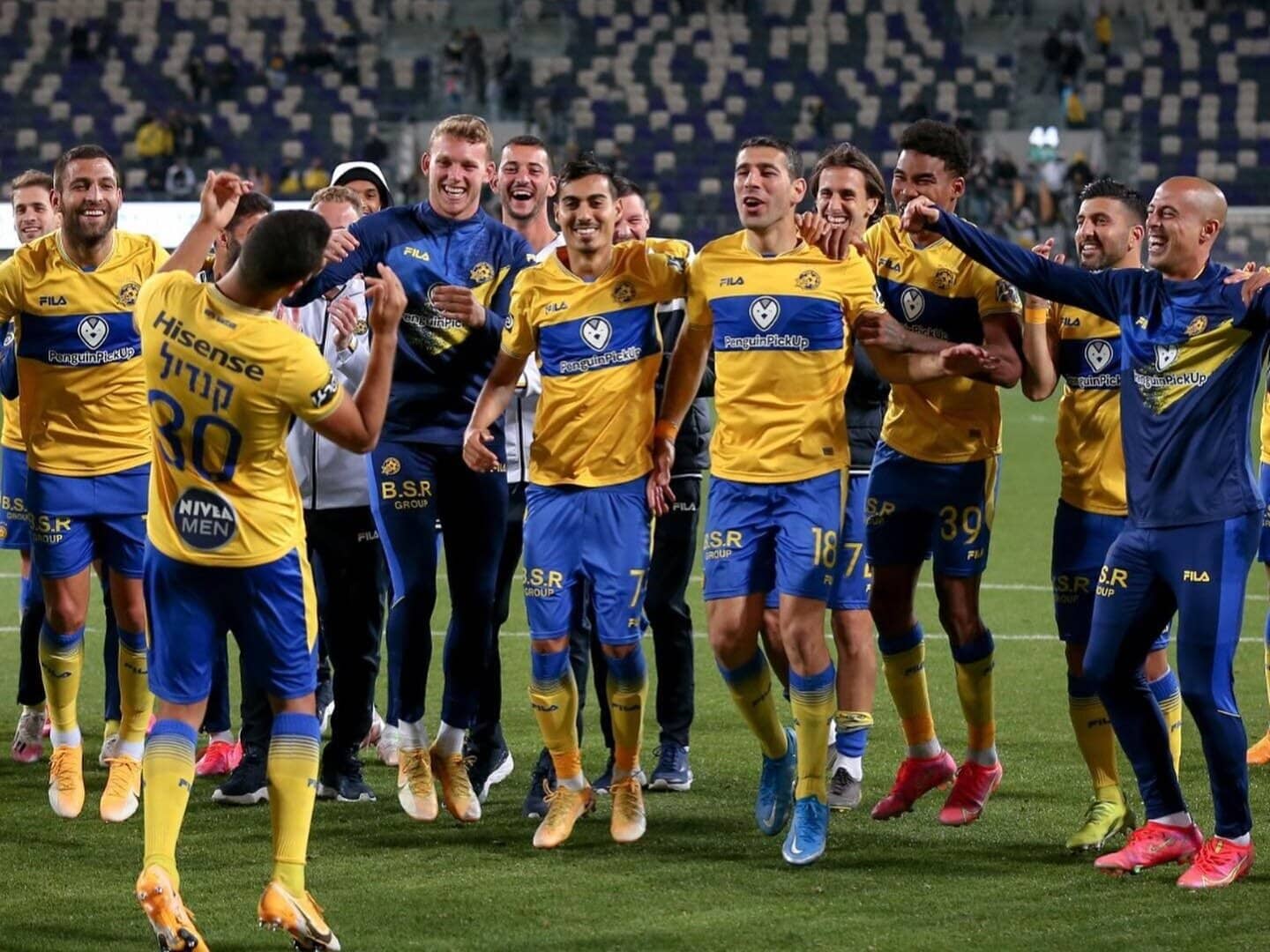 Esultanza Maccabi Tel Aviv