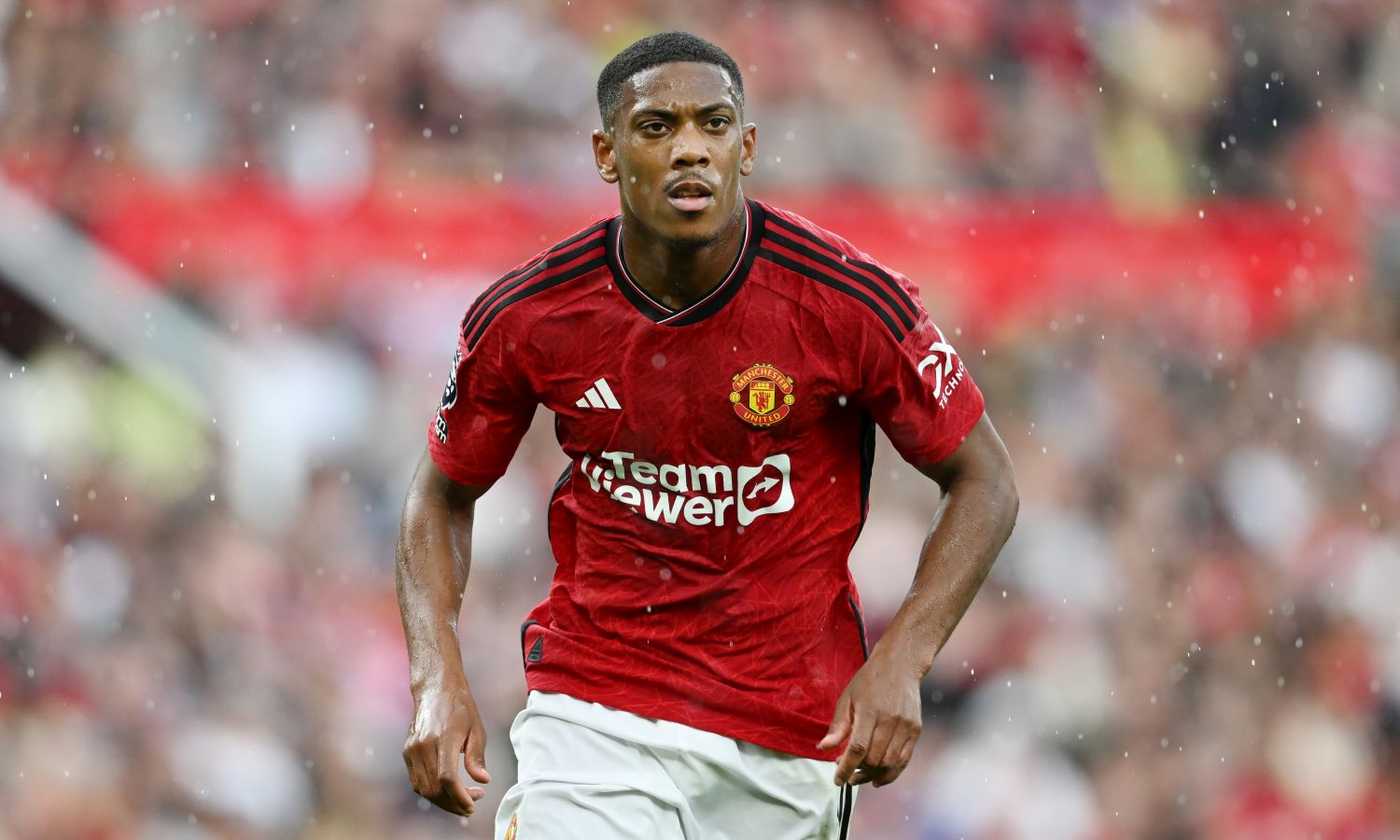 Martial con la maglia del Manchester United