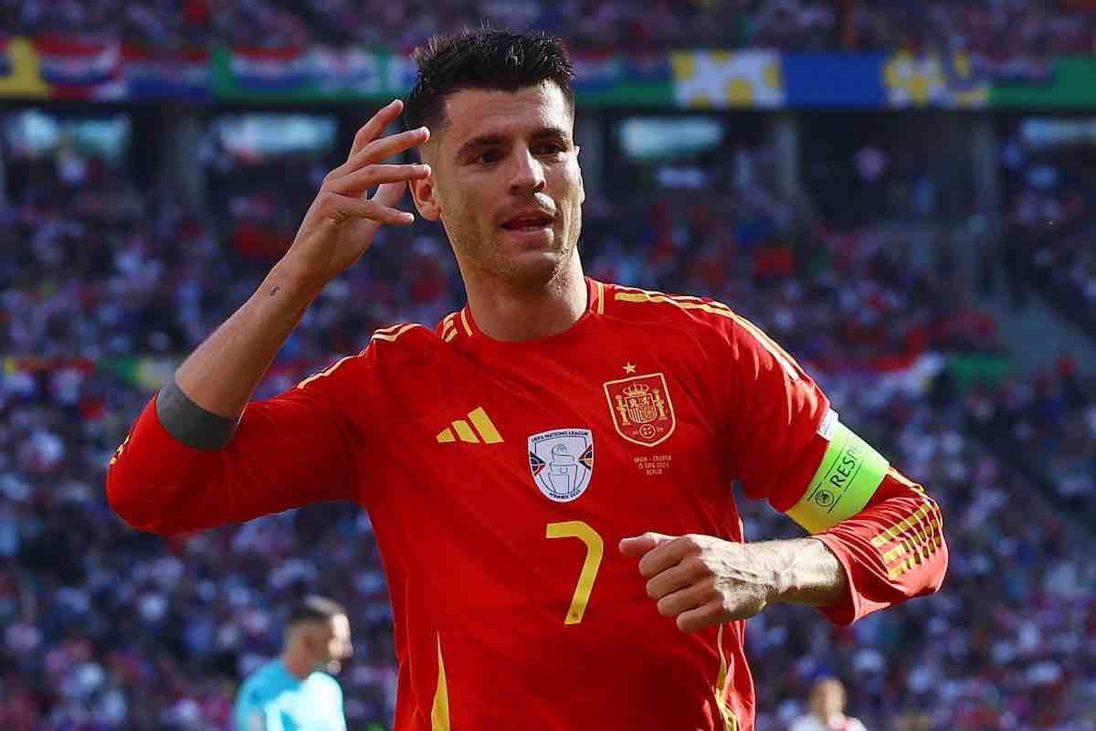 Morata con la maglia della Spagna