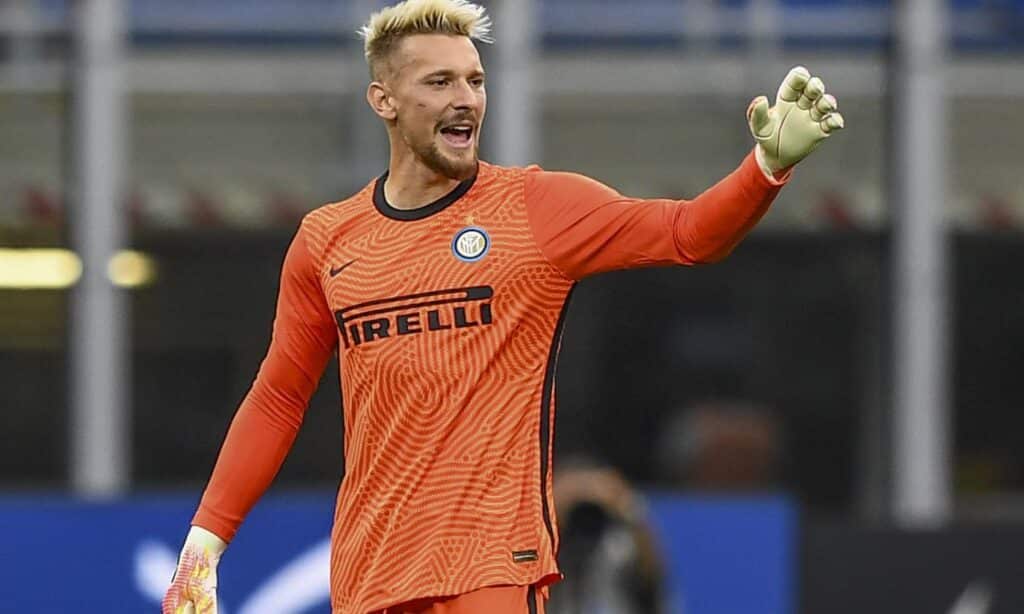 Radu con la maglia dell'Inter