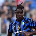 Bisseck con la maglia dell'Inter