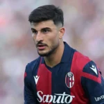 Riccardo Orsolini con la maglia del Bologna